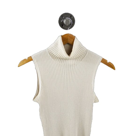 MaxMara ribbed turtleneck sleeveless knit #217-46 - Picture 2 of 3